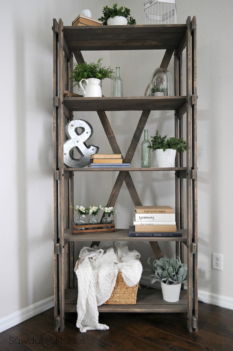 Ana White Arhaus inspired bookshelf DIY Projects